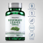Piping Rock Rosemary Leaf - 180 Capsules - Rosemary Leaf Extract Supplement - Non-GMO and Gluten-Free
