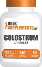 BulkSupplements.com Cápsulas de Calostro - Complemento de Calostro Bovino - Sin Gluten, 240 Cápsulas (1 Pack)