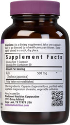 Bluebonnet Nutrition Rutina 500 mg (Sophora Japónica) - Bioflavonoide Antioxidante - 50 Cápsulas Veganas