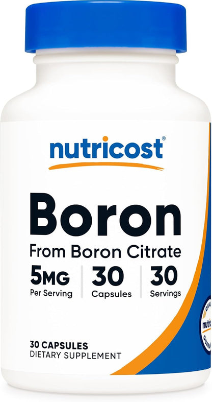 Nutricost Cápsulas de Boro 5mg, 240 Cápsulas Vegetarianas - Sin Gluten y No Transgénico – Image 7