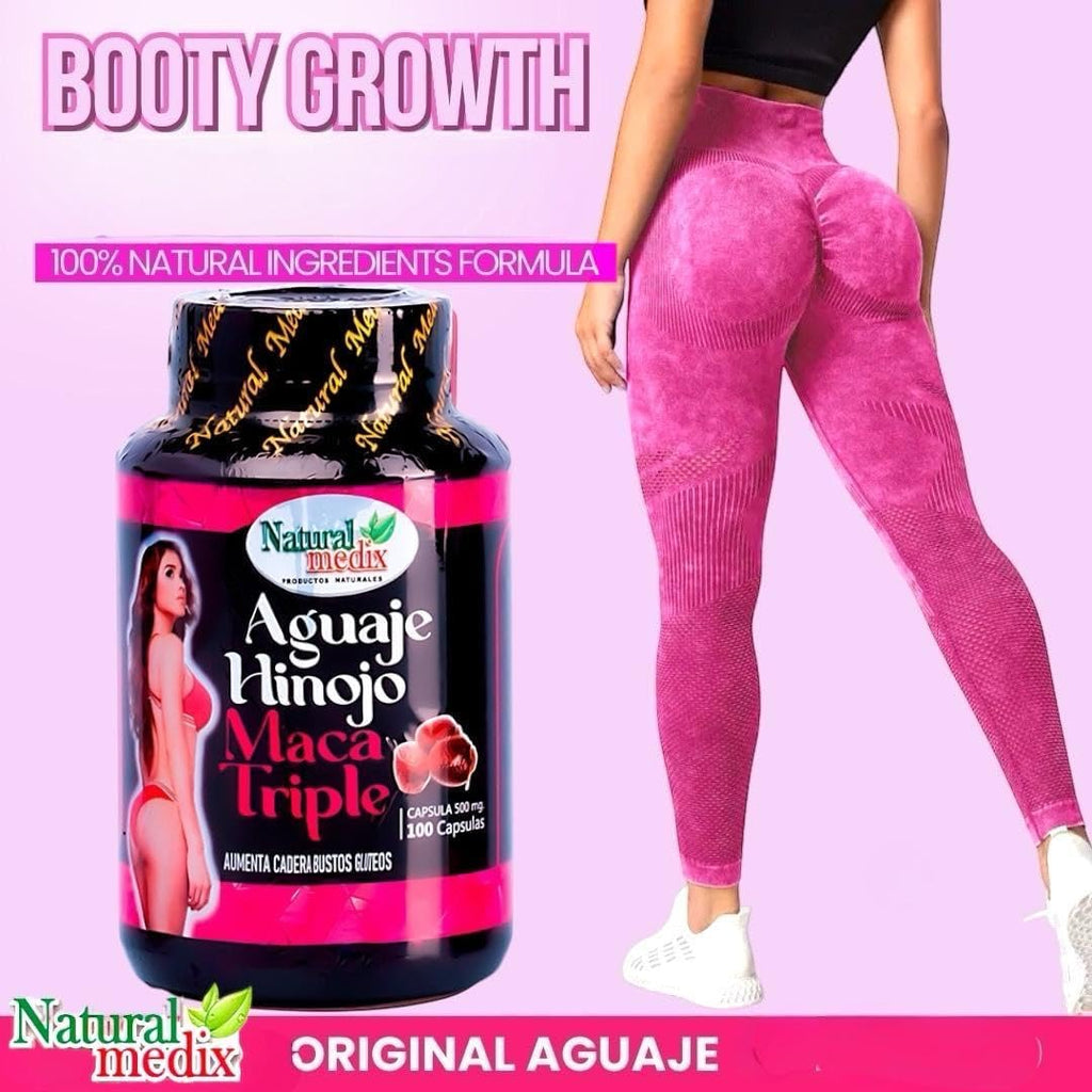 Natural medix Aguaje Hinojo Maca Triple (Maca Root Supplement) Premium 100 Cápsulas