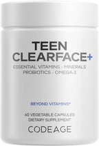Codeage Teen Clearface - Suplemento para la Piel Adolescente (60 Cápsulas)