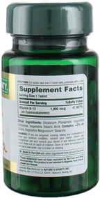 Nature's Bounty Vitamina B12 1000 mcg Comprimidos, 100 Comprimidos por Envase (Pack de 9)