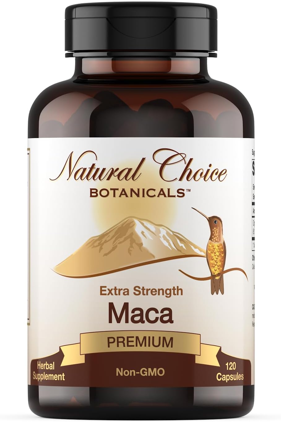 Cápsulas de Raíz de Maca Orgánica (Alta Potencia) - 120 Cápsulas, 2 Meses de Suministro