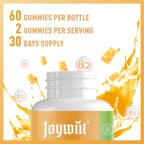 Vitamina B2 Gomitas 400mg – Riboflavina para Energía y Sistema Nervioso – 60 Gomitas Veganas