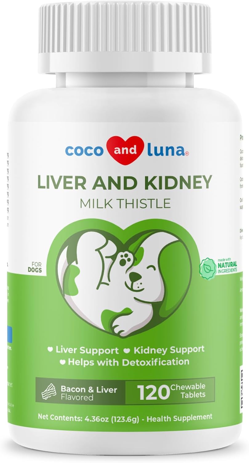 Milk Thistle Líquido para Perros - Apoyo para Hígado, Riñones y Desintoxicación
