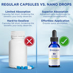 Nanoceutical Solutions Nano Vitamin D3+K2 Líquido | 5000 UI + 100 mcg K2 | Absorción Rápida | 30 ml