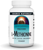 Source Naturals L-Metionina en Polvo - Aminoácido Esencial - 100 g