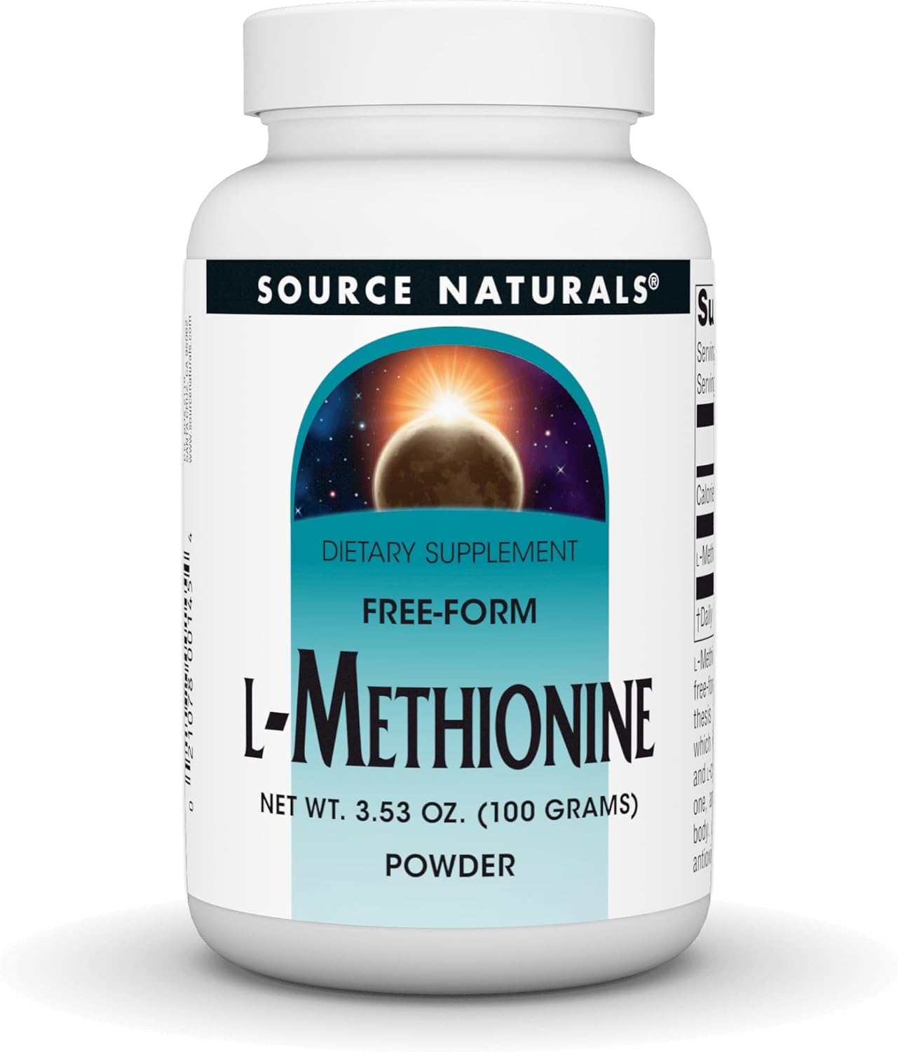 Source Naturals L-Metionina en Polvo - Aminoácido Esencial - 100 g