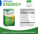 Body Gold Ginsana Energy - Panax Ginseng + Hierbas - 30 Cápsulas x3