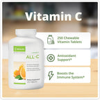 NeoLife All-C - Vitamina C Masticable con Complejo de Bioflavonoides - 250 Comprimidos