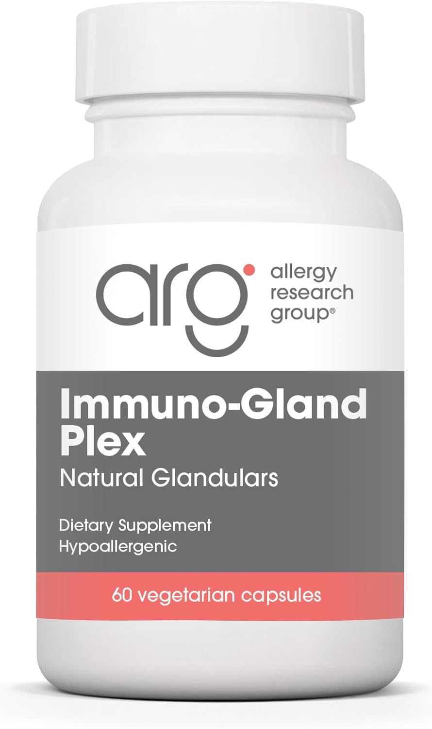 Allergy Research Group Immuno-Gland Plex - Mezcla de Glándulas Multiorgánicas, 60 Cápsulas Vegetales