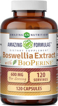 Amazing Formulas Extracto de Boswellia con Bioperine - 600 mg, 120 Cápsulas