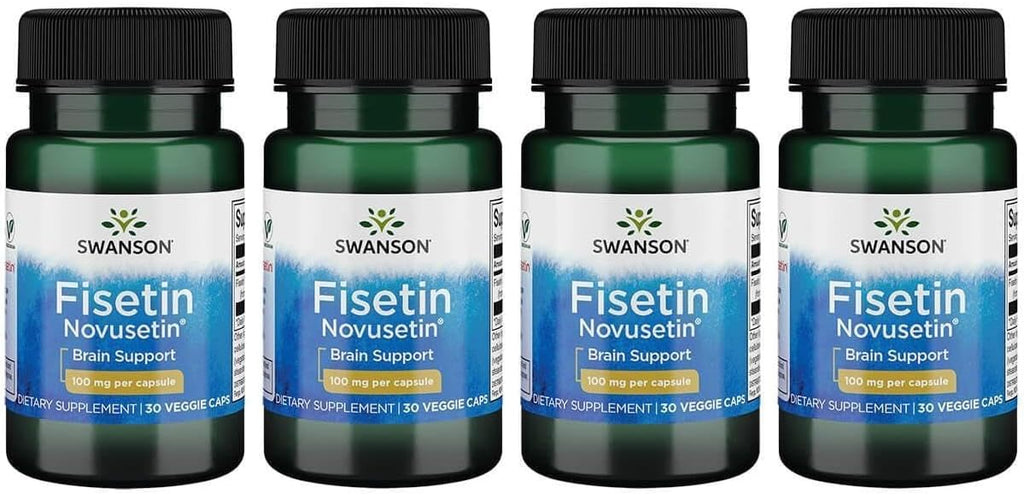 Swanson Fisetina 100 mg 30 Cápsulas Vegetales (Pack de 3)