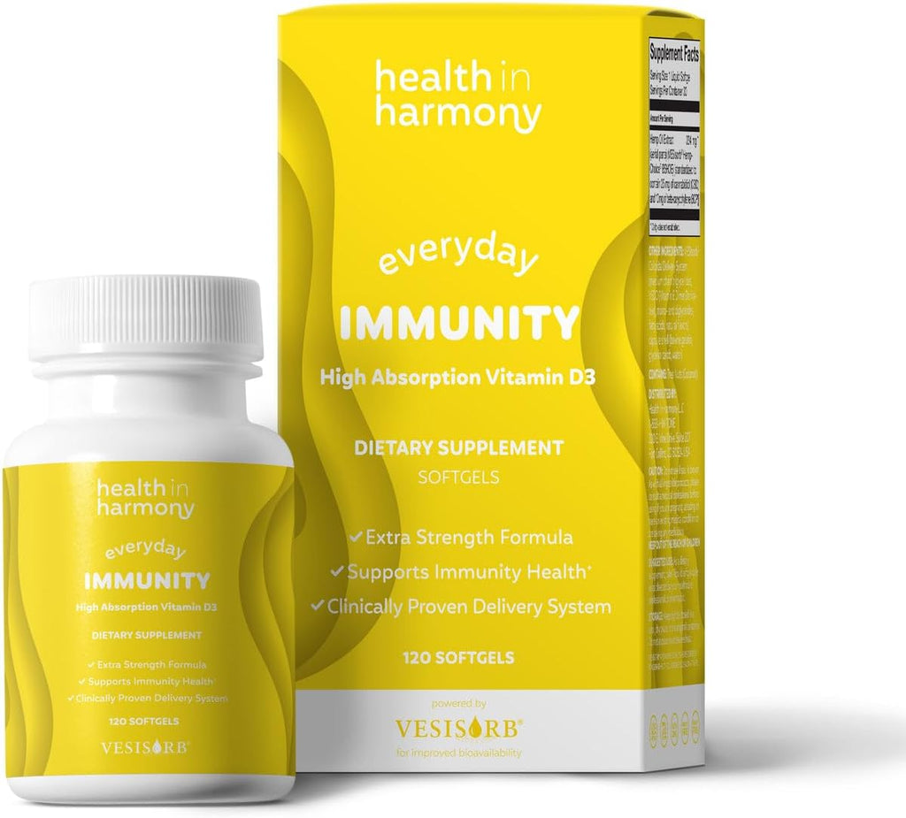 Everyday Immunity Vitamina D3 4000 IU - 60 Cápsulas Blandas con VESIsorb®