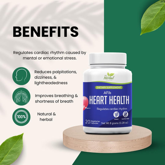 AFib Heart Health – Suplemento Herbal para el Ritmo Cardíaco
