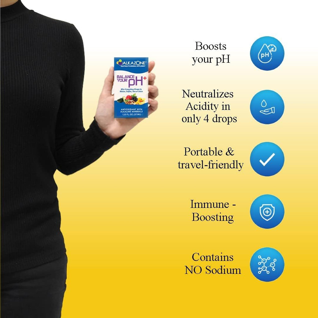 Alkazone Alkaline Mineral Drops - Help Balance Your pH with Antioxidants