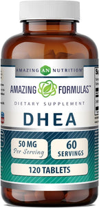 Amazing Formulas DHEA 50 mg – 120 Comprimidos