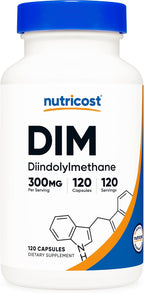 Nutricost DIM (Diindolylmethane) 300mg + BioPerine, 120 Cápsulas Vegetarianas