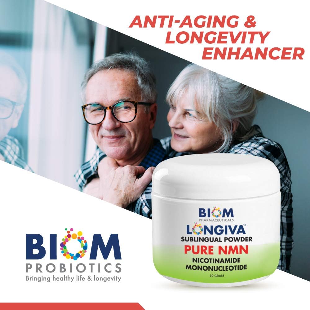 Biom NMN Polvo Sublingual - Nicotinamida Mononucleótido Nanotizado (Longiva)