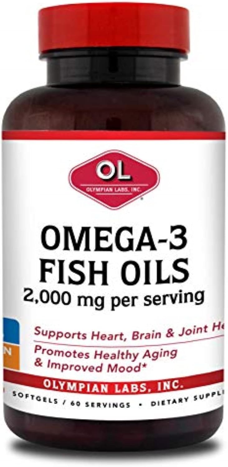 Aceite de Pescado Mega Omega 3 de Olympian Labs, 60 dosis