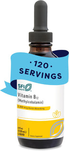Vitamina B12 Líquida 5000 mcg - Metilcobalamina Activa - Gotas Hipoalergénicas - Klaire Labs
