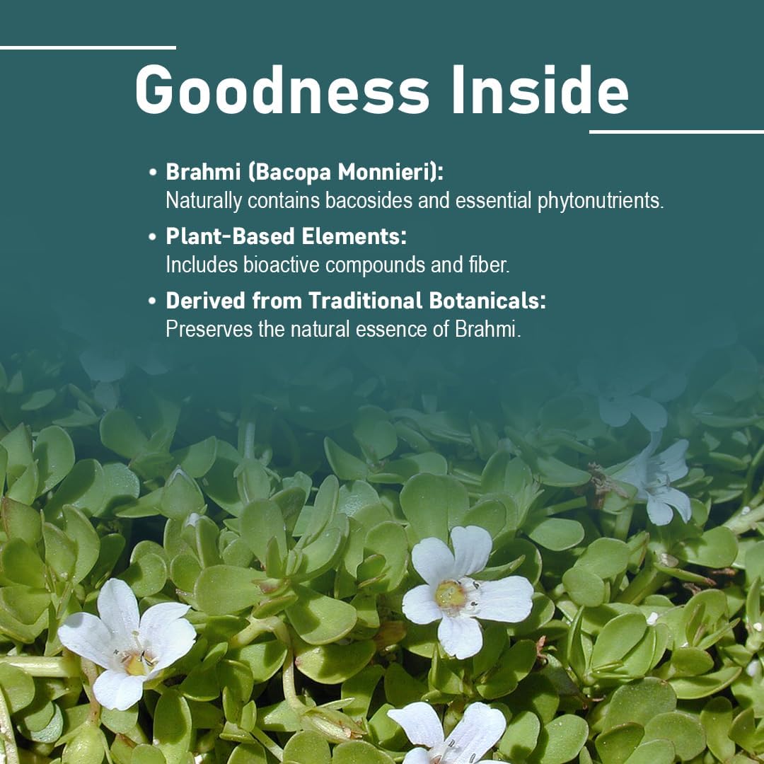 Brahmi Tablets - 90 Tablets, 1000 mg - Bacopa Monnieri - mi Nature
