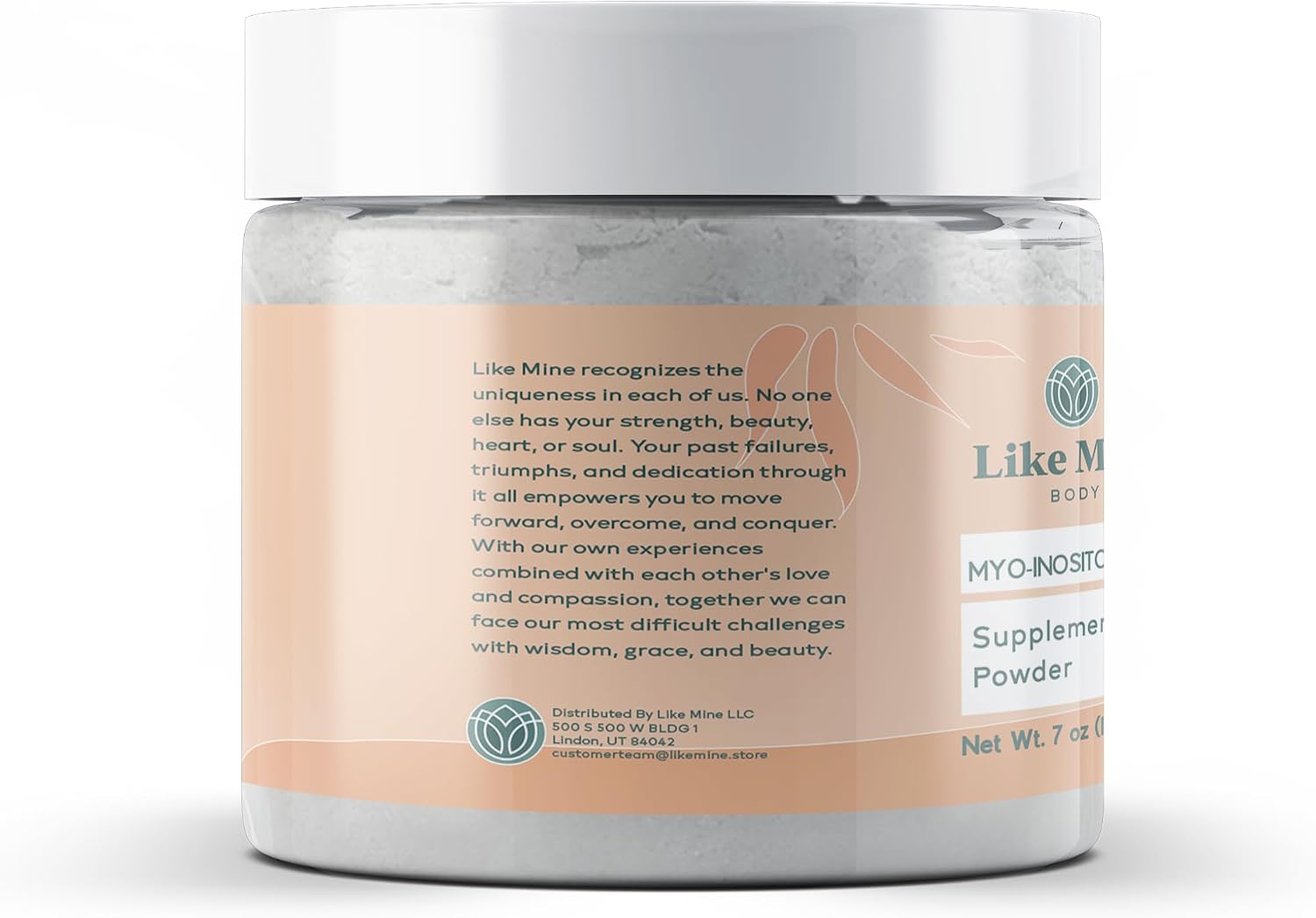 Like Mine Myo-Inositol (7 oz) Vitamina B8, Ingrediente Puro sin Rellenos ni Aditivos