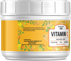 Unpretentious Vitamina C en Polvo (907 g) Ácido Ascórbico Puro, Bote Resellable