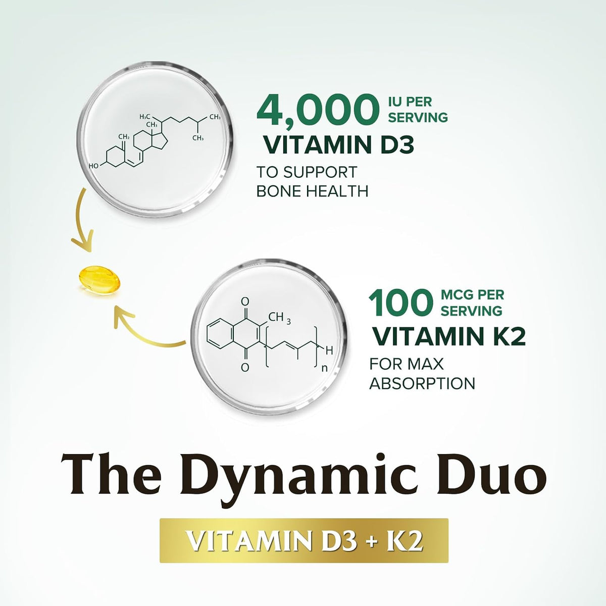 Vitamina D3 4000 UI + K2 (MK-7) 100 mcg - – Fortalecer las defensas naturales : la vitamina D3 es conocida por su – Image 6