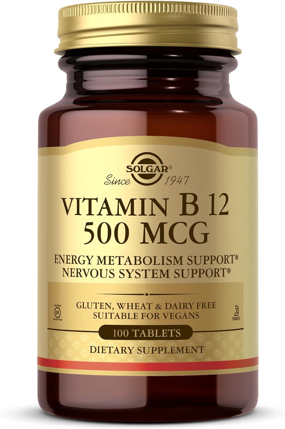 Solgar Vitamina B12 500mcg, 100 Comprimidos