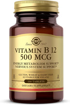 Solgar Vitamina B12 500mcg, 100 Comprimidos