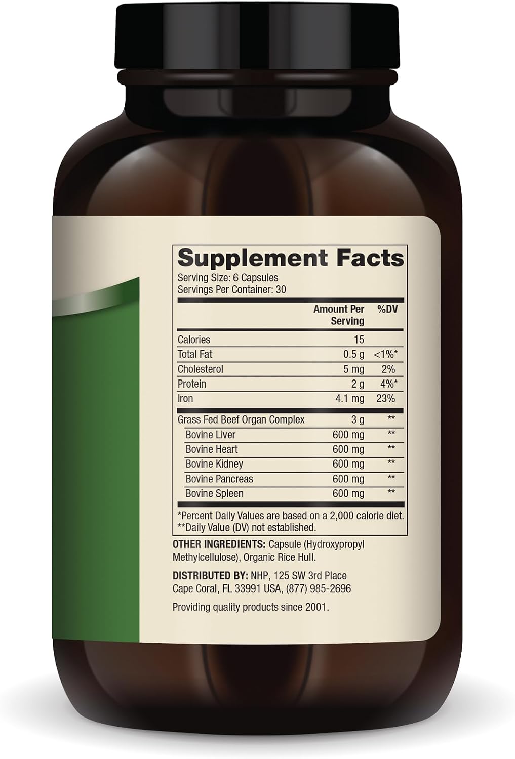 Dr. Mercola Complejo de Órganos de Res - 180 Cápsulas