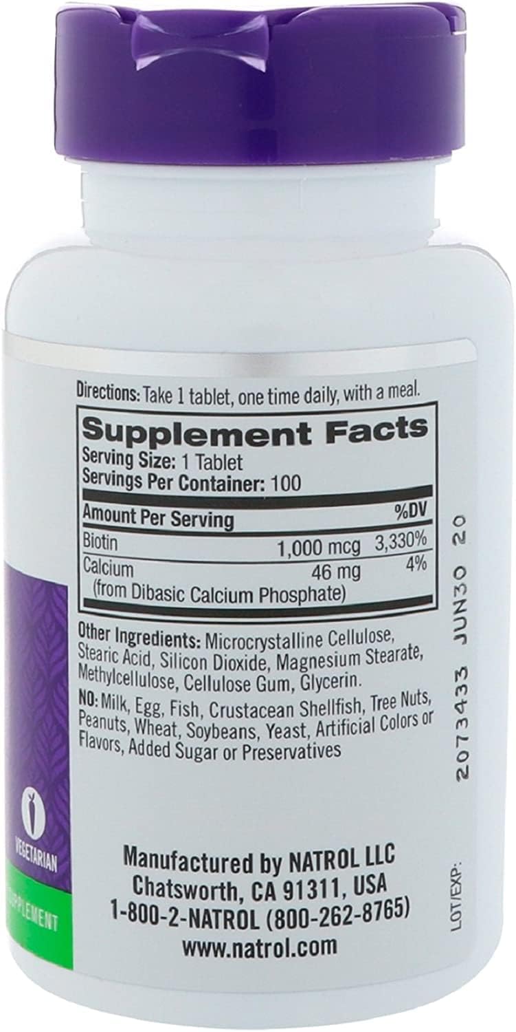 Natrol Biotina Max 10000mcg