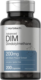 Horbäach DIM 200 mg - 200 Cápsulas con Extracto de Pimienta Negra