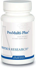 BIOTICS RESEARCH Pro Multi Plus - Multivitamínico Diario de Alta Potencia con Vitaminas B Activas, Folato, D3, K1, Minerales y BioPerine, 180 Cápsulas