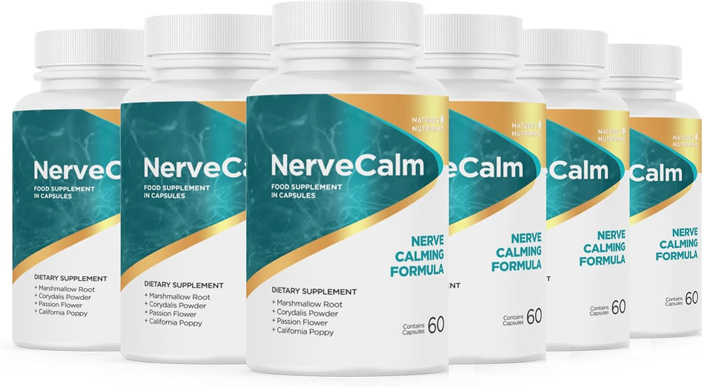 NerveCalm – Pasiflora & Higo Chumbo Cápsulas – 30 Ct, Suministro para 3 Meses | Vegano, No Transgénico, Fabricado en EE. UU.