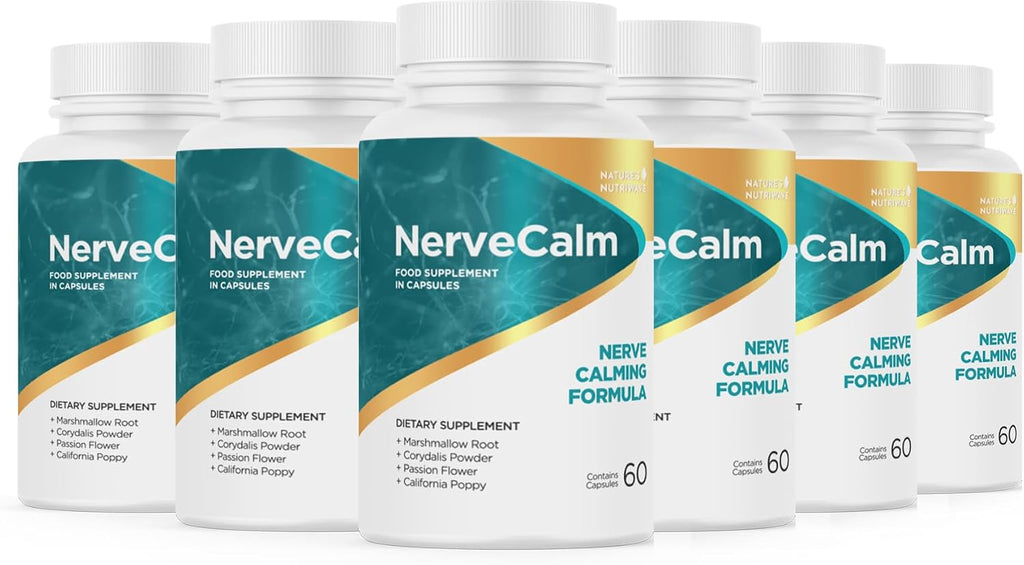 NerveCalm – Cápsulas de Pasiflora y Higo Chumbo – 30 Unidades (1 Mes de Suministro)