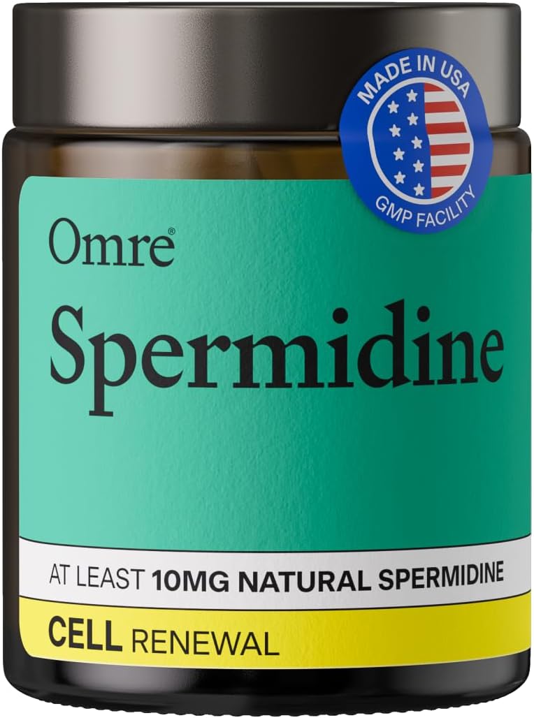 OMRE Spermidine 10 mg - Suplemento Natural de Espermidina de Germen de Trigo