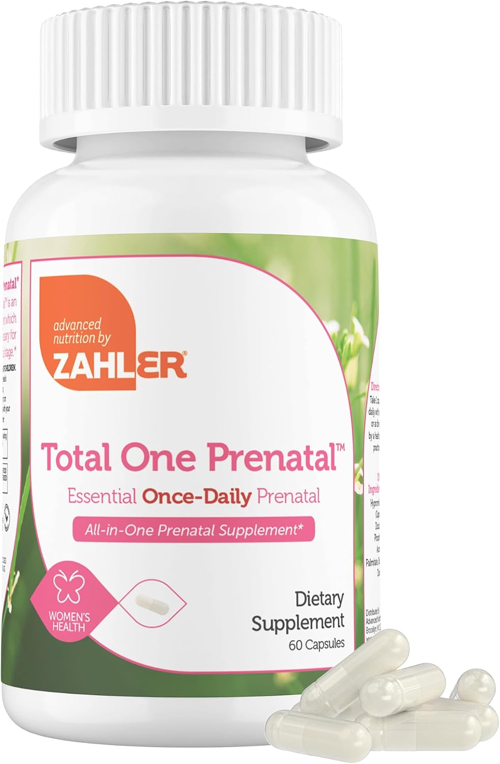 Zahler Total One Prenatal - Multivitamin Complex for Pregnancy, 90 Capsules