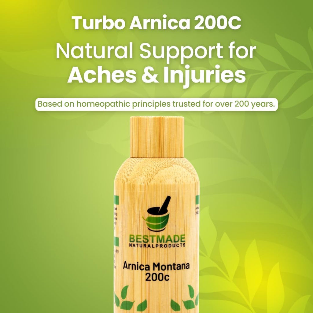 Turbo Arnica 200C - Pellets Homeopáticos de Árnica para Recuperación Muscular, 140 Pellets