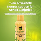 Turbo Arnica 200C - Pellets Homeopáticos de Árnica para Recuperación Muscular, 140 Pellets
