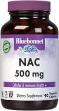 Bluebonnet NAC 500 mg - 90 Cápsulas Vegetales