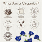 Darsa Organics Shankhpushpi en Polvo Orgánico - 227g (8oz) - USDA Organic