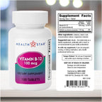 GeriCare Vitamina B12 100 mcg, 100 Tabletas