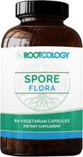 Rootcology Spore Flora - Probiótico de Esporas de Amplio Espectro, 60 Cápsulas Vegetales