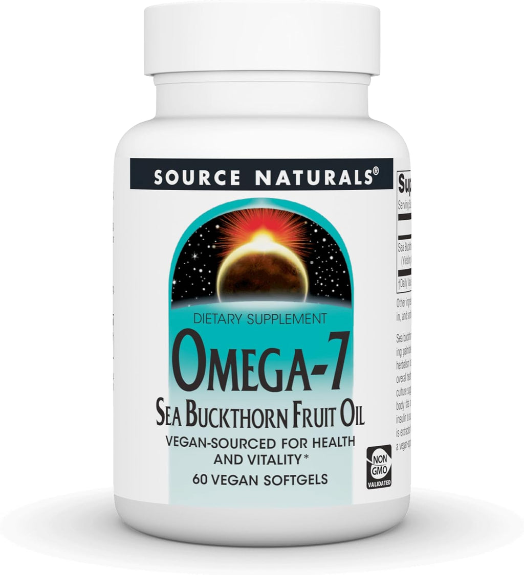 Source Naturals Omega-7 Aceite de Espino Amarillo - 120 Cápsulas Blandas