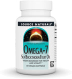 Source Naturals Omega-7 Aceite de Espino Amarillo - 120 Cápsulas Blandas