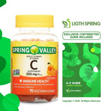 Vitaminas C Gummies para Adultos, 250 mg, 70 unidades (Pack de 3) con Guía Exclusiva