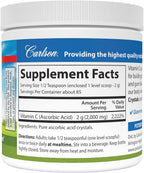 Carlson Labs Vitamina C en Cristales No OGM, 170g (6 oz)